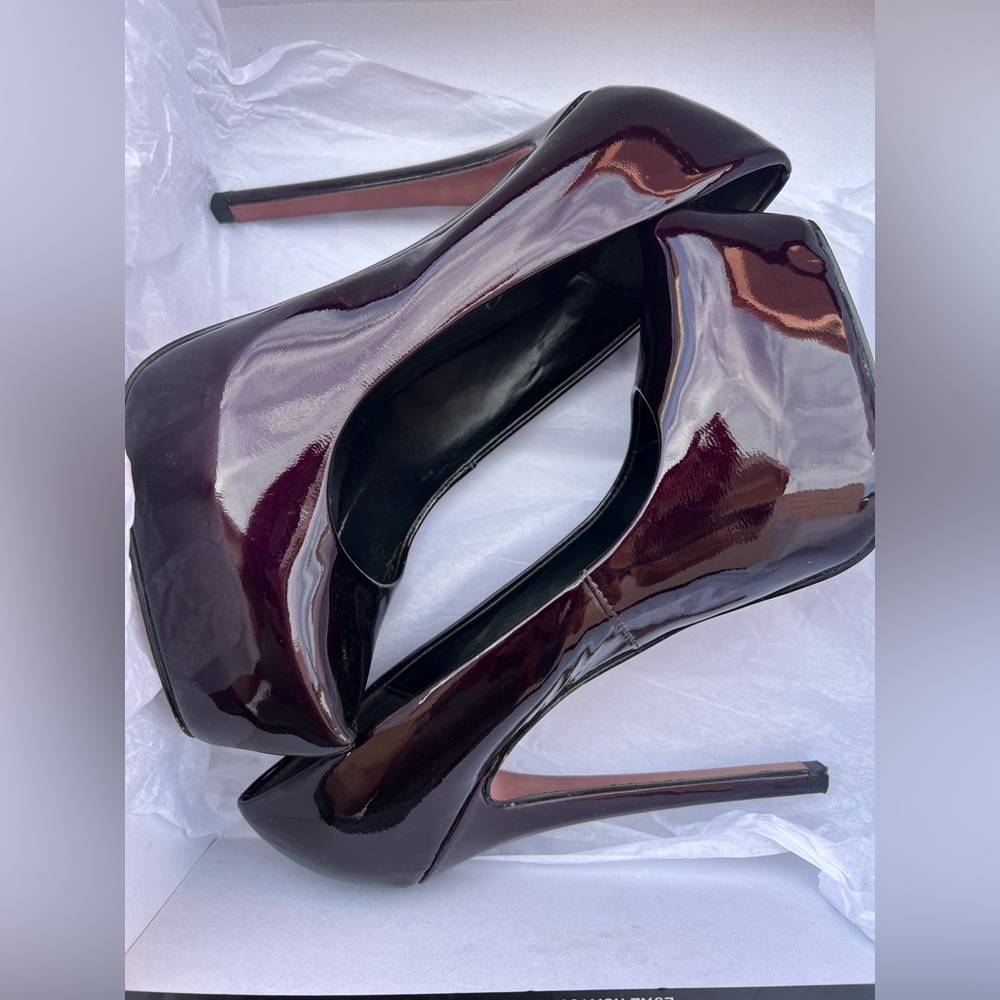 Nine West Boutique 9 High Heels Burgundy Size 6